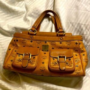 MCM Brown Visetos Tote